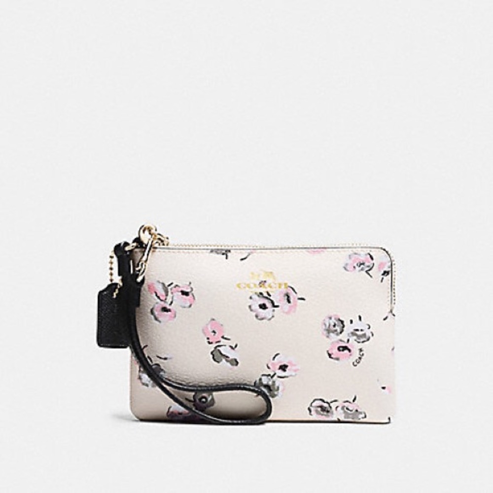 Coach wildflower wristlet AND card case/wallet